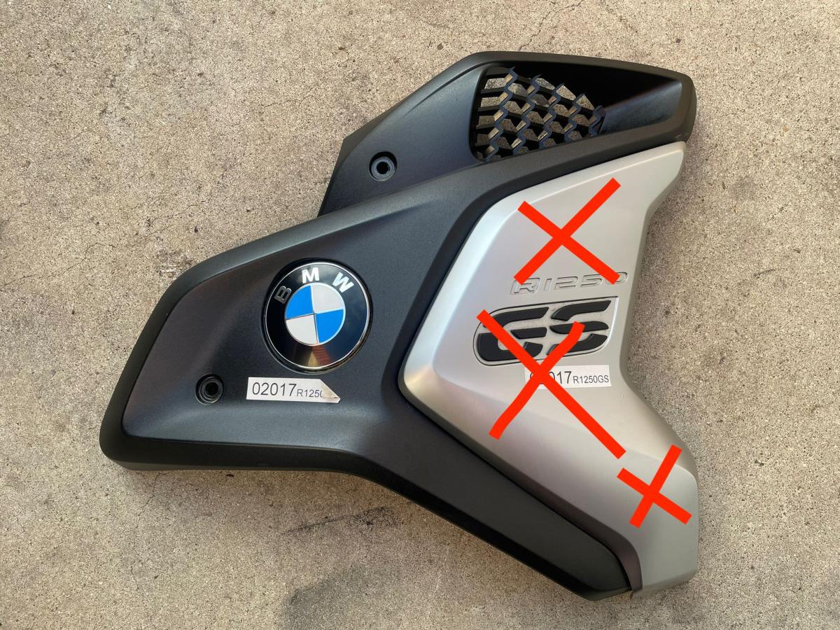 Lateral derecho logo R 1250 GS 2018