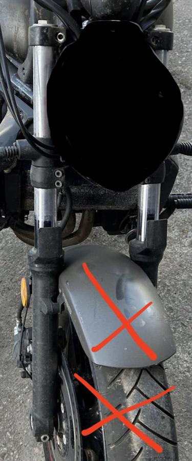 Barras botellas Vulcan S 650 horquilla