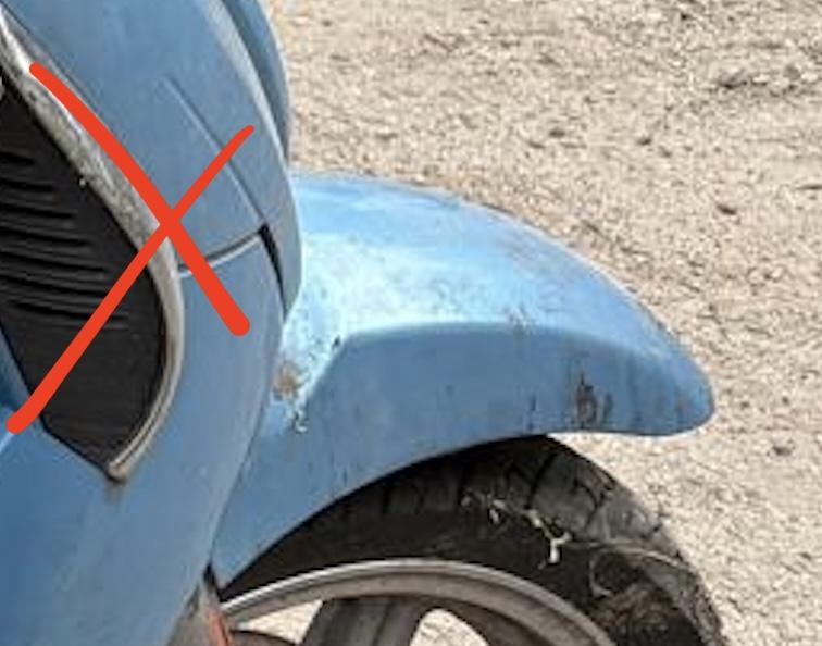 Guardabarros Scarabeo 125 delantero