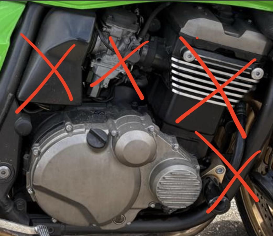 Motor ZRX 1200 Kawasaki SIN TAPAS SIN MOTOR ARRANQUE