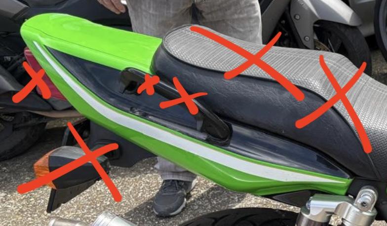 Colin asiento ZRX 1200 KawasakI SIN PILOTO
