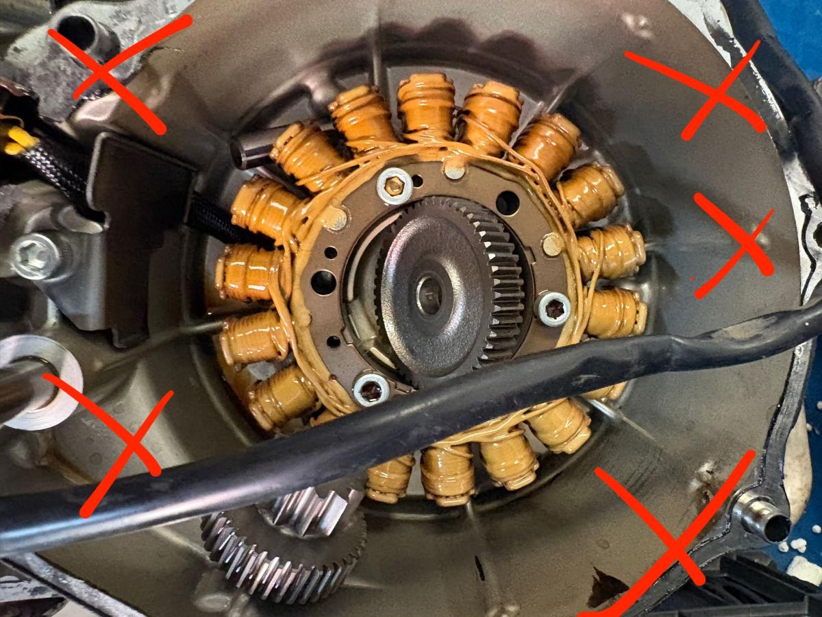 Estator Shadow 750 Honda alternador