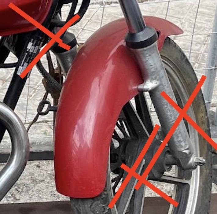 Guardabarros delantero GSX 450