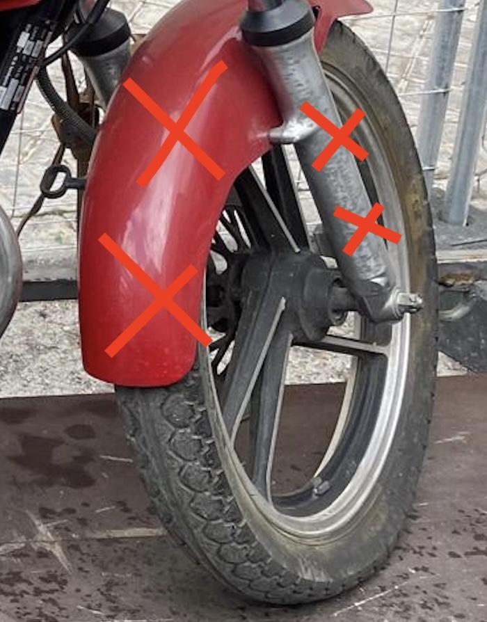 Llanta delantera GSX 450