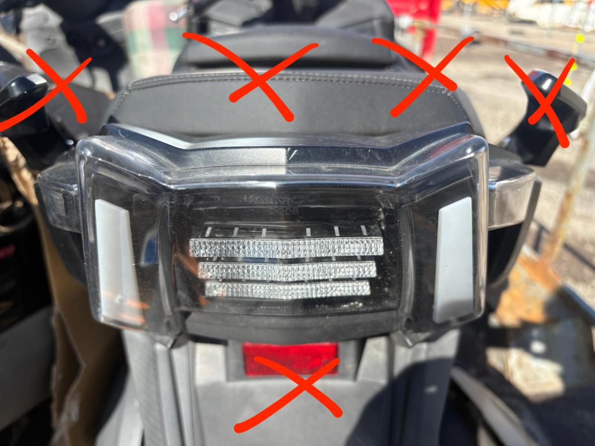 Piloto trasero XCiting 400 S 2020 luz freno