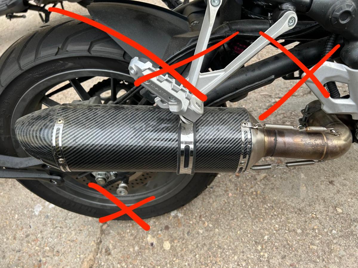 Silencioso bajo TRK 502 MotoRecuperados